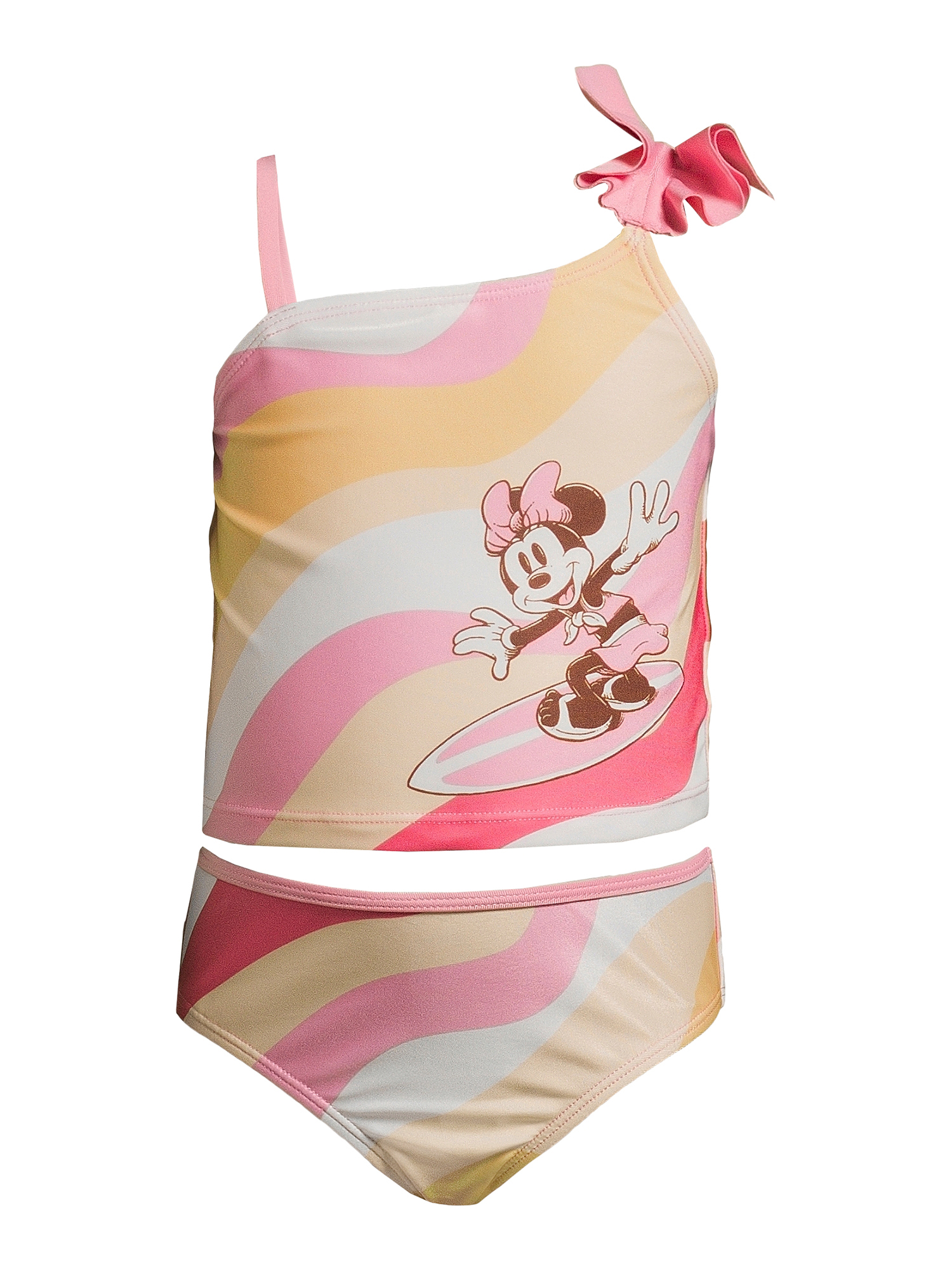 Character Toddler Girl Ruffle-Strap Tankini Swim Set, Sizes 12M-5T - image 4 of 4