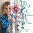 thumbnail image 3 of Blackout Kids Curtains,Pioneer Flower Floral Print Pattern Childrens Insulated Curtains Set Of 2,Bedroom Essentials,Toddler Room Decor 52"x84", 3 of 5