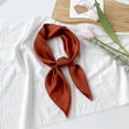 thumbnail image 3 of Satin Scarf Neck Scarf Square Bandanas Hair Handkerchief 27.5 inch,One Size, 3 of 4