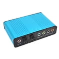 thumbnail image 3 of USB 6 Channel 5.1 / 7.1 Surround Tarjeta de Sonido Externa PC Laptop Desktop Tablet Audio Tarjeta Adaptadora óPtica (Azul), 3 of 5