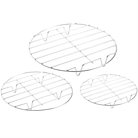 Monyance cooling rack Stainless Steel Cooling Racks 3pcs Round Cooking Rack(11.02X11.02X1.18Inches)