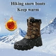 thumbnail image 6 of Yunkctuk Men's Winter Boots, Mens Warm Non-slip Hiking Boots, Outdoor Snow boots for Men, Mens Lightweight Tall Boots with Warm Fur Liner., 6 of 8