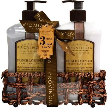 La Bella Provincia French Lavender Scented Hand Care Set, 3 pc