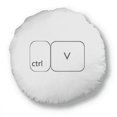 thumbnail image 1 of Keyboard Symbol ctrl V Art Deco Fashion Round Throw Pillow Home Decoration Cushion, 1 of 3