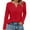 Red_06#721C, variant on Hearthz Long Sleeve Shirts for Women Casual Fall V Neck Cotton Shirts for Women Henley Button Down Women's Summer Blouses