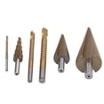 thumbnail image 4 of HSS Drills, 118° X Opening 6Pcs/Set Round Shank Straight Flute Step Drill Set  For Drilling, 4 of 8