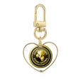 thumbnail image 1 of logo taiwan flying s Gold Heart Keychain Metal Keyring Holder, 1 of 3