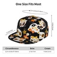 thumbnail image 5 of Goofa Cat Skulls and Flowers Printed Men's Baseball Cap,Straight Brim Hat,Golf Dad Hat,Versatile Style,Sun Protection Cap,Travel Hat, 5 of 9