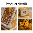 thumbnail image 4 of PatungKu Christmas Decors,LED Lighted Christmas Village House Gingerbreads House Figurine, 4 of 14