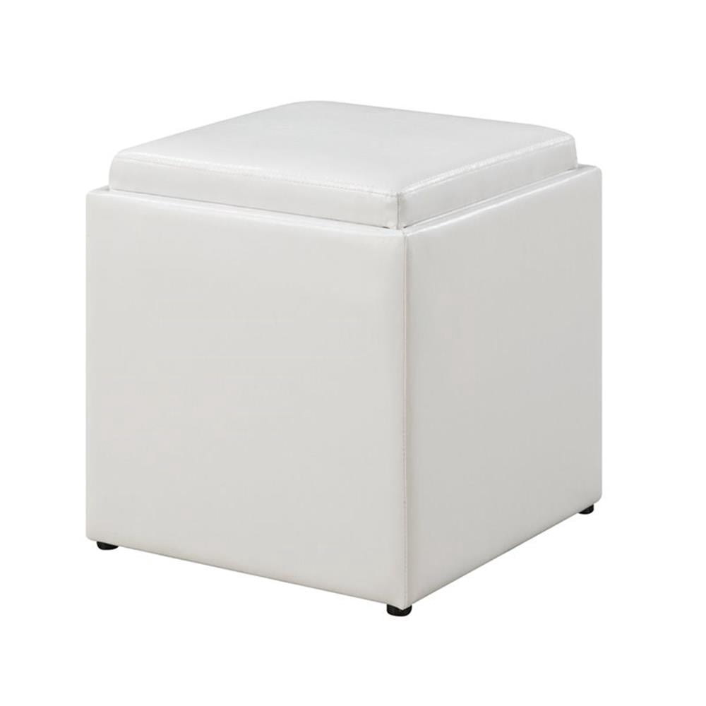 Convenience Concepts Designs4Comfort Park Avenue Single Ottoman with Stool , Multiple Finishes