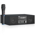 thumbnail image 1 of Pyle Home Sistema de estante estéreo para CD/DVD - Reproductor operado a distancia de 200 W con micrófono inalámbrico, conectividad BT, radio FM/USB/auricular/AUX, compatible con HDMI, graves/agudos a, 1 of 5