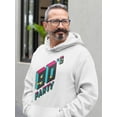 thumbnail image 2 of 90's Party Hoodie Men -Image by Shutterstock, Male Small, 2 of 4