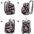 thumbnail image 4 of Bravo Floral Mini (10 Inch) School Backpack, Beautiful All-Purpose Casual Daypack, Floral Blue, 4 of 7