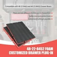 thumbnail image 3 of 48-22-8452 Packout Foam Tool Organizer Inserts Compatible with Milwau-kee 48-22-8442 and 48-22-84432 Drawer Boxes,2 Pack Black/Red, 3 of 7