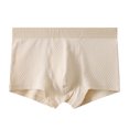 thumbnail image 2 of WIZUTIZ Mens Breathable Boxers Color Matching Stretch Seamless Comfort Underwear Cotton Mid Rise Shorts Soft Comfortable, 2 of 3