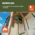 thumbnail image 5 of Ozark Trail 2-Room Shower & Utility Tent Combo Includes 5-Gallon Water Container, Easy Setup, Maximum Occupancy Is 2. Khaki Colour., 5 of 14