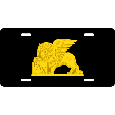 U.S. Army 5th Theater Army Command Unit Crest right License Plate