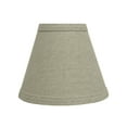 thumbnail image 3 of Aspen Creative 32112-2 Small Hardback Empire Shape Chandelier Clip-On Lamp Shade Set (2 Pack), Transitional Design in Khaki, 6" bottom width (3" x 6" x 5"), 3 of 7