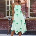 thumbnail image 3 of Ovzne Robes Grande Taille pour Femmes Rondes Robe Femme Mode Été Plage Imprimé Poches Débardeur Col Rond Sans Manches Débardeur Robes Robe de Printemps Imprimée Liquidation, 3 of 6