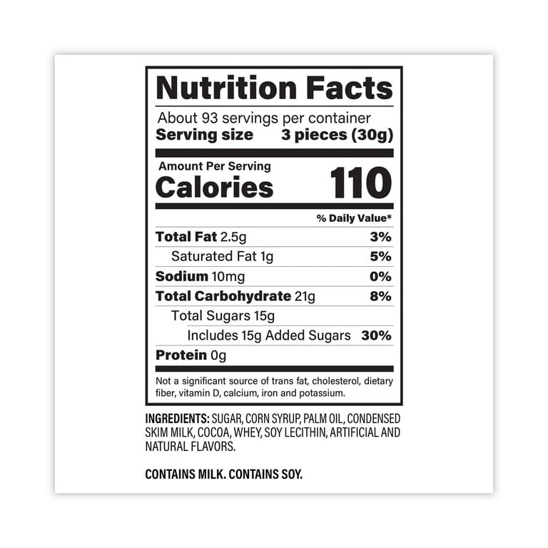 Tub, Approximately 280 Individually Wrapped Rolls, 6.75 lb Tub, Ships in 1-3 Business Days Tub, Approximately 280 Individually Wrapped Rolls, 6.75 lb Tub, Ships in 1-3 Business Days