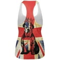 thumbnail image 2 of English British Bulldog Crown Grunge Flag All Over Womens Work Out Tank Top, 2 of 2