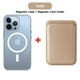 thumbnail image 1 of Funda de cuero transparente con tarjetero para iPhone, 15 Pro Max, 14, 13, 12, 11, XR, XS, X, 7, 8 Plus, Mini, Magsafe, cubierta de carga inalámbrica, 1 of 4