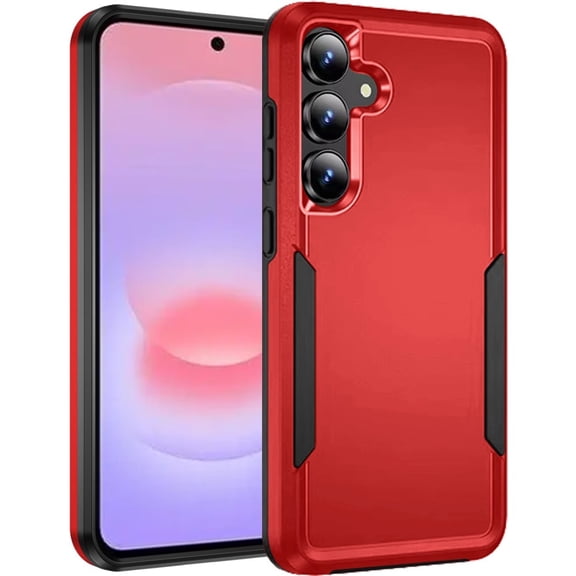 For Samsung Galaxy A37 Tough Hybrid Case - Red