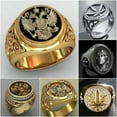 thumbnail image 2 of MATROOY Men Fashion Viking Rings Punk Stainless Steel Ring Party Jewelry Gifts Size 6-13-#3-8, 2 of 9