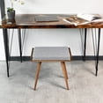 thumbnail image 4 of Ultimate Premium Products Piano Bench Ottoman Stool Walnut Crowbar, 4 of 5