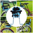thumbnail image 4 of Bicycle Rear Baby Seat Bike Fenced Seat for Child Carrier Rack Mounted with Handrail & Locking Mechanism for Baby (Blue), 4 of 4