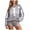 Grey, variant on Women Halloween Skeleton Rib Cage Sweatshirt Crewneck Casual Sweatshirt Long Sleeve Front Back Print Pullover Tops (Pink, XXL)
