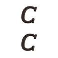 thumbnail image 1 of Injueey Placa de número de casa de Metal, decoración de puerta duradera y resistente al óxido, letras de Metal, números de casa B17--C B17--C 2Conjunto, 1 of 6