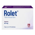 thumbnail image 1 of Rolet Telmisartán 40 mg 30 tabletas, 1 of 4