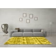 thumbnail image 3 of Ahgly Company Indoor Rectangle Abstract Yellow Contemporary Area Rugs, 5' x 7', 3 of 4