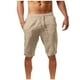 thumbnail image 1 of Pantalones largos de moda para hombre, informales, lisos, con bolsillos, de cintura alta, holgados, hasta la rodilla, 1 of 4