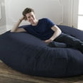 thumbnail image 6 of Jaxx 6 Foot Cocoon - Large Bean Bag Chair for Adults, Navy, 6 of 8