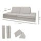 thumbnail image 3 of Dundy Clasico, Sillon de Actividades Modular Infantil. Sofa de Piso para niños y Adultos. Juego para niños y Bebes. 4 Piezas. 84 x 170 x 50 cm. (Gris), 3 of 6