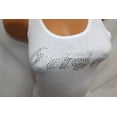 thumbnail image 2 of PLAYBOY Bunny RHINESTONE Bride Wedding Party Tank Top, White, Medium, 2 of 4