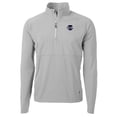 thumbnail image 2 of Men's Cutter & Buck Gray Philadelphia Phillies Adapt Eco Hybrid Raglan DryTec Quarter-Zip Jacket, 2 of 3