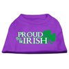 Pet Dog Cat Shirt Screen Printed, "Proud To Be Irish"