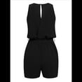 thumbnail image 2 of Mono de Verano Sin Mangas con Cuello en V Negro L, 2 of 10