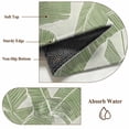 thumbnail image 6 of 6'x9' Area Rugs, Green Palm Leaf Indoor Outdoor Area Rug for Living Room Bedroom, Tropical Botanical Summer Washable Bathroom Rugs Kitchen Floor Carpet Mats Home Decor Aesthetic, 6 of 8