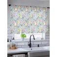 thumbnail image 5 of Sheer Curtains 45 Inch Length, Blue Spring Floral Semi Sheer Curtains Light Filtering Window Treatment, Elegant Farmhouse Flowers Birds Watercolor Privacy Voile Drapes for Living Room 52x45 Inch, 5 of 7