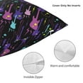 thumbnail image 3 of Pofeuu Colorful Guitar Print Double-sided plush pillowcase Square Throw Pillow Covers Pillows Cover for Living Room Bedroom Sofa Couch Cushion Cover（No pillow core）-12"x12", 3 of 7