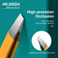 thumbnail image 3 of MR.GREEN Eyebrows Tweezers Colorful Beauty Fine Hairs Puller Makeup Tools Stainless Steel Slanted Eye Brow Clips Removal (Orange), 3 of 7