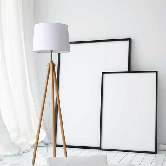 Ktaxon 61 Tall Wooden Tripod Floor Lamp Morden Barrel Lampshade For Ktaxon 61 Tall Wooden Tripod Floor Lamp Morden Barrel Lampshade For Bedroom Living Room E26 Socket Com