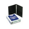 Oxford 57706 Paper Twin-Pocket Portfolio, Tang Clips, Letter, 1/2" Capacity, Black, 25/Box