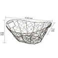 Mainstays Decorative Oval Bronze Wire Basket with Cutout Handles. 15.94