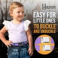 thumbnail image 5 of Hold'em Elastic Belt for Toddler Unisex Kids with Silver Square Buckle - Lavender, 5 of 6
