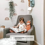 Delta Children Kenwood Slim Nursery Glider Swivel Rocker Chair, Charcoal